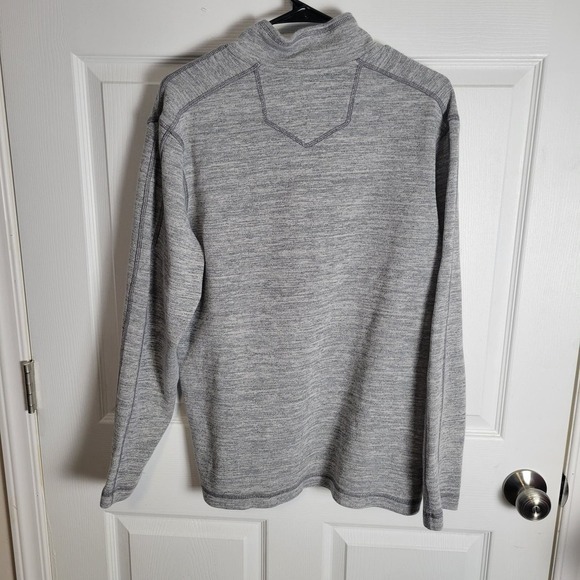 Eddie Bauer Quarter Zip-Gray-Men's L - Picture 4 of 6